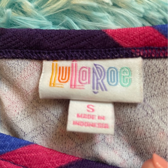 LulaRoe Amelia Aztec Purple Dress Size Small - Picture 4 of 7